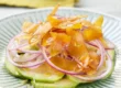 salade d'avocat et boutargue, entrée fraicheur